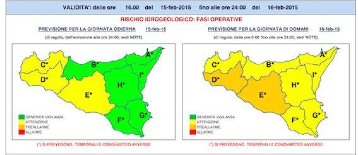 Bollettino della Protezione civile: domani temporali - 
