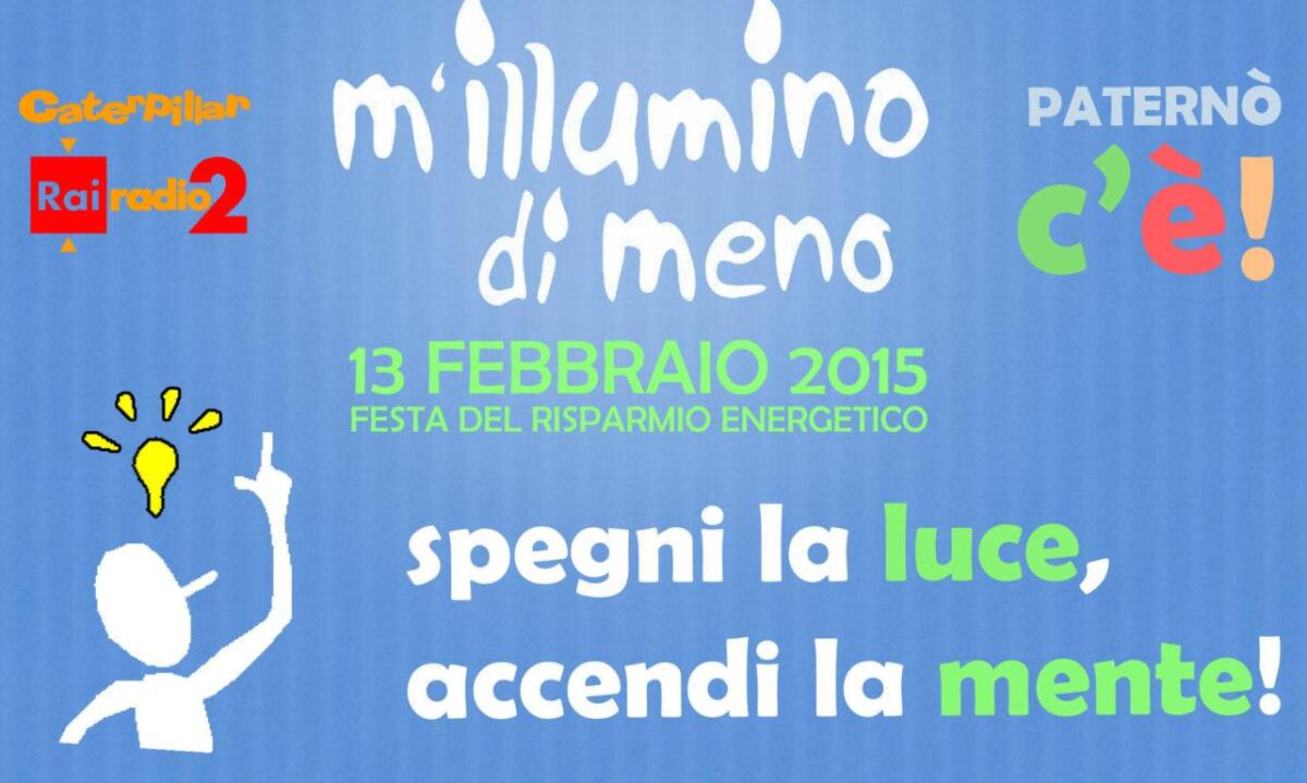 "Millumino di meno 2015": c'è anche Paternò - 