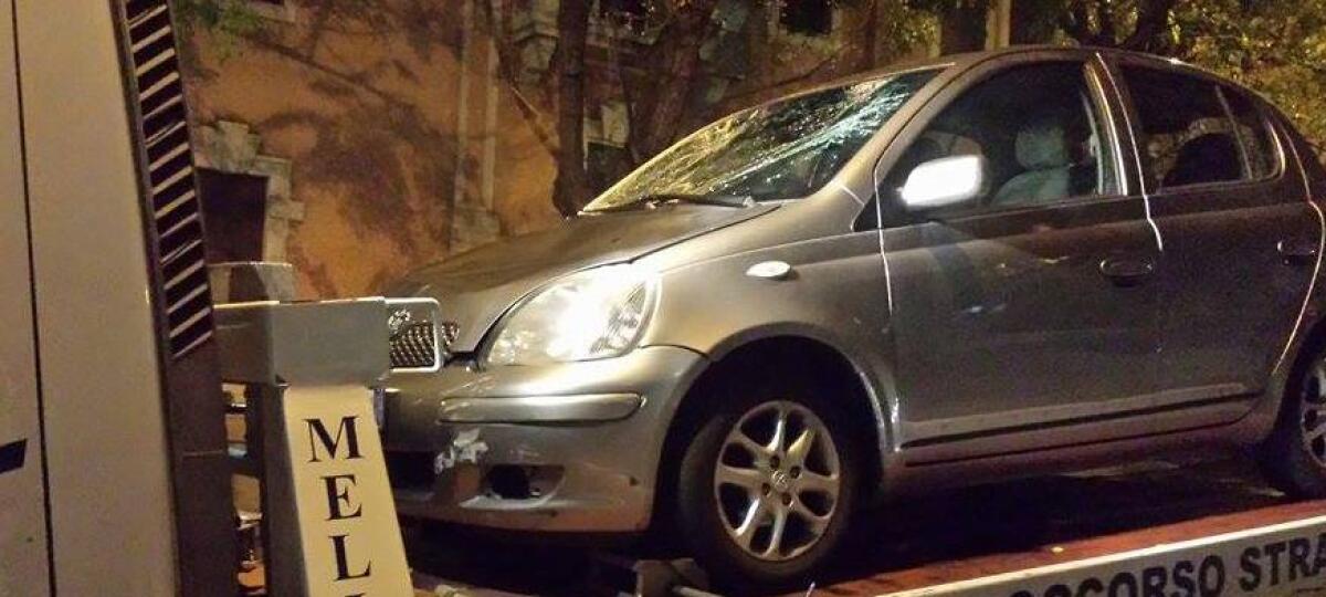 Incidente sulla rampa che porta alla Statale 121 - 