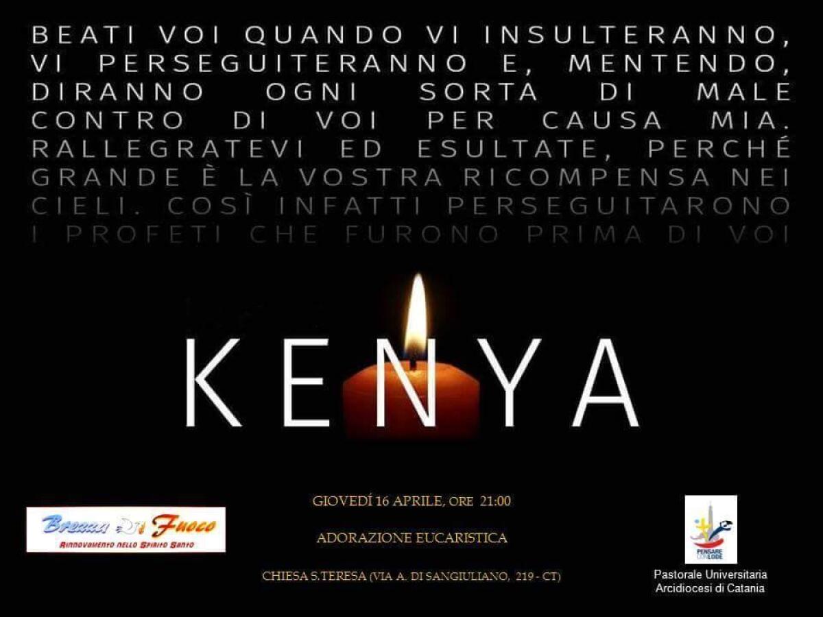 La strage in Kenya: incontro di preghiera promosso dall'Arcidiocesi di Catania - 