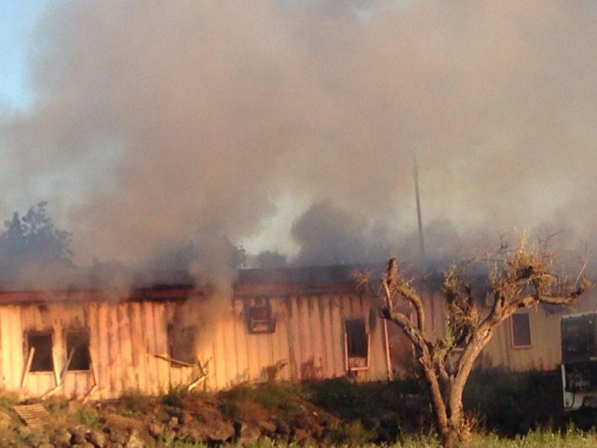 Incendio in zona Palazzolo: a fuoco un container - 