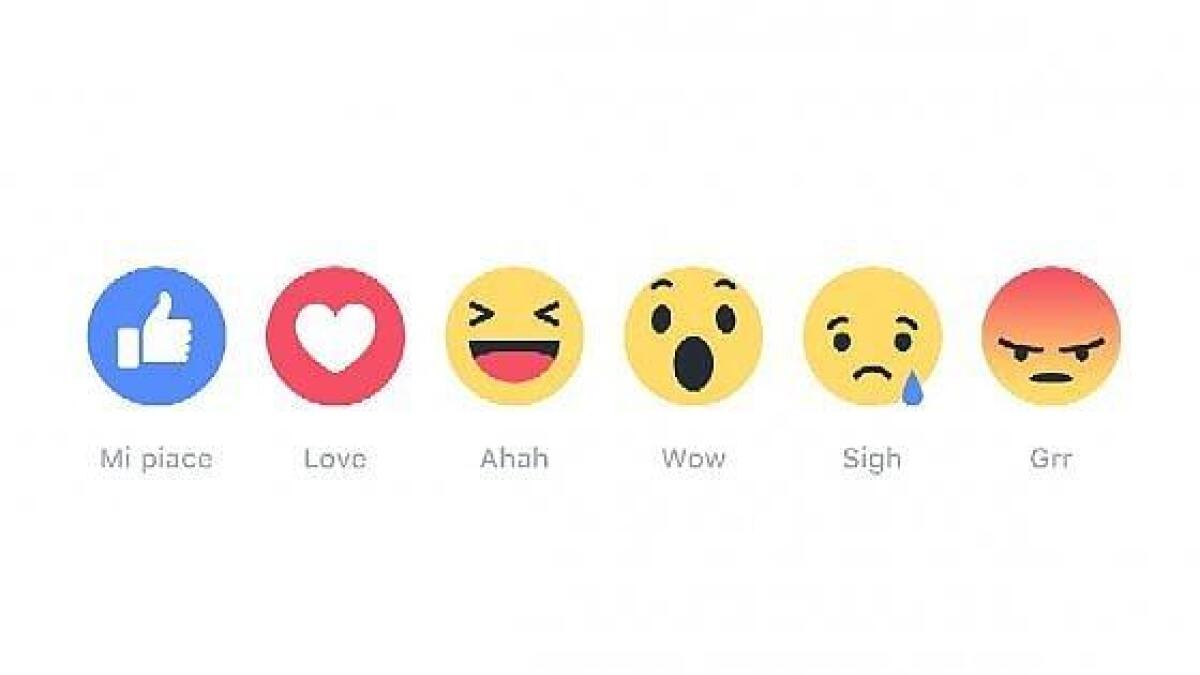Sono arrivate le Reactions su Facebook - 
