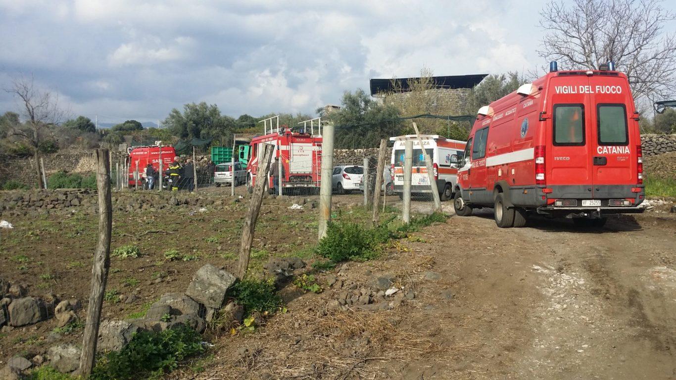 L'arrivo dei soccorsi sul posto