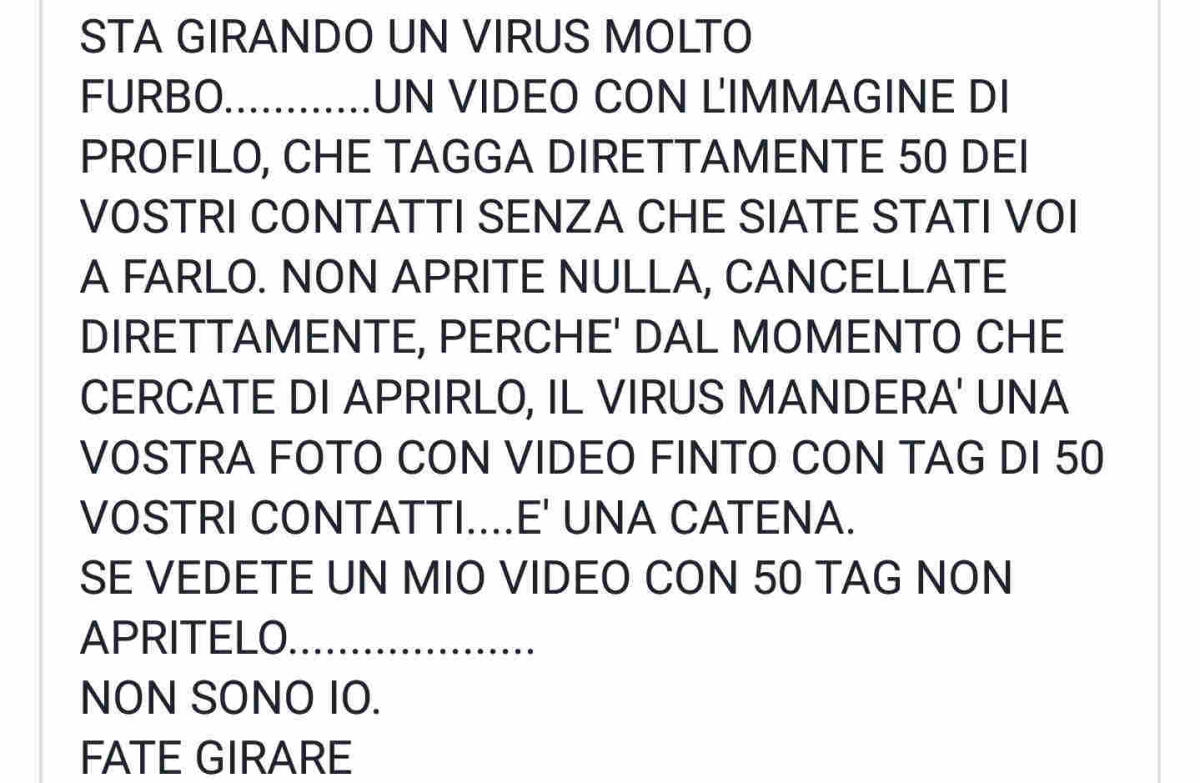 Un potente virus circola su facebook, "Sei stato menzionato" in un commento - 