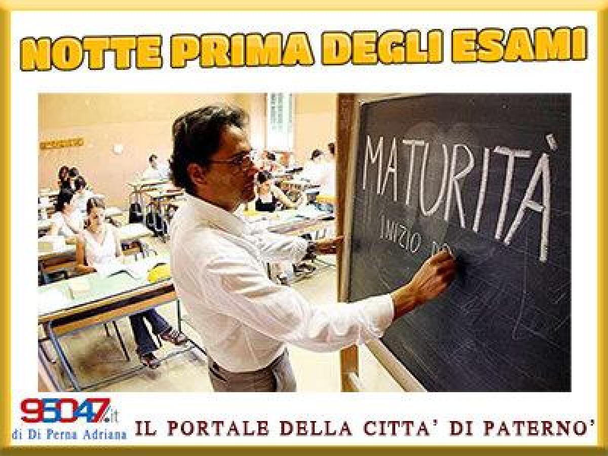 Maturità, notte prima degli esami, circa 2 maturandi su 3 non dormiranno - 