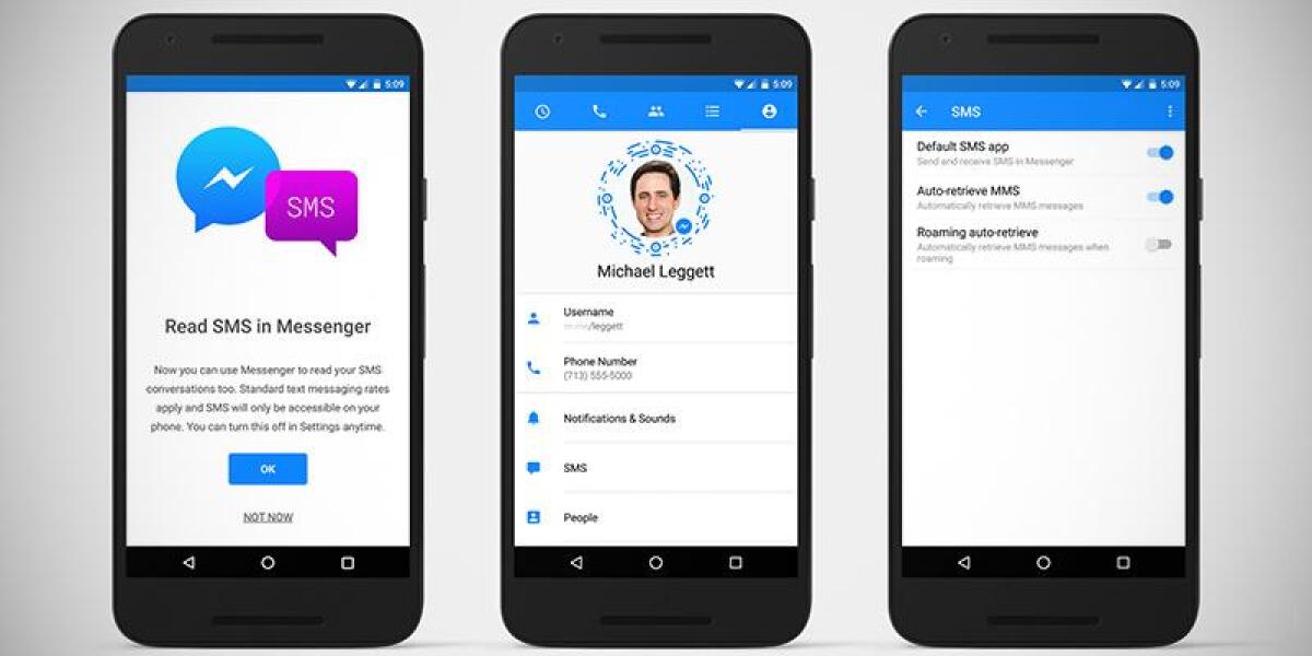 Facebook Messenger, arrivano gli SMS su Android - 