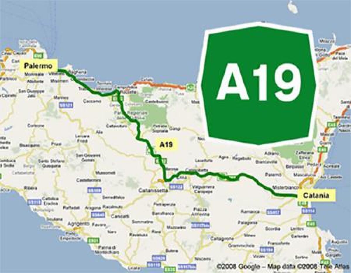 A19 Pa-Ct una carreggiata dell'autostrada Palermo-Catania chiusa ad Enna - 
