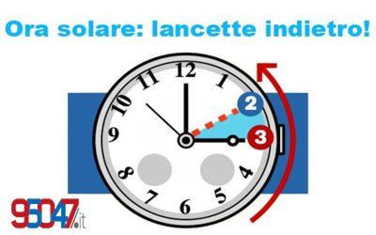 Ora solare: cambio delle lancette tra sabato 29 e domenica 30 ottobre 2016 - 