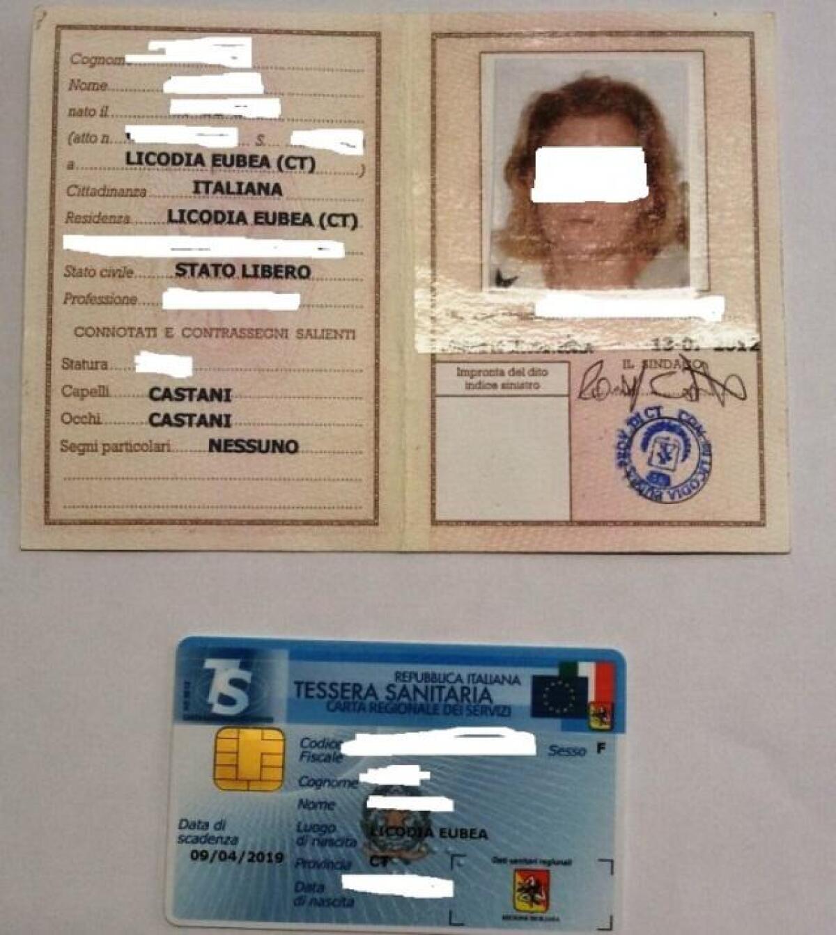 MISTERBIANCO: DONNA ARRESTATA ATTIVA "POSTEPAY" CON DOCUMENTI FALSI - 