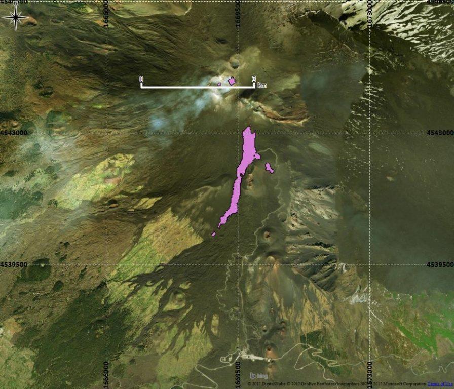 L'ERUZIONE DELL'ETNA VISTA DALLO SPAZIO