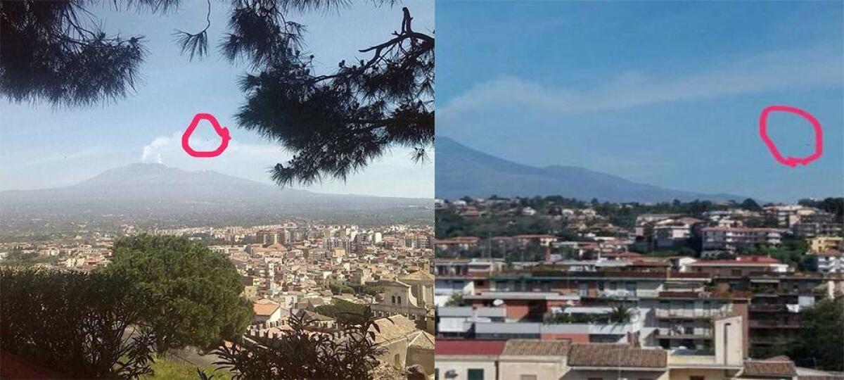 LA SEGNALAZIONE DI UN LETTORE: "OGGETTO NON IDENTIFICABILE SULL'ETNA" - 