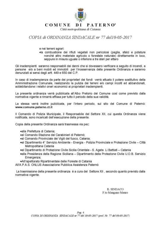 ARRIVA L’ORDINANZA PER LA PREVENZIONE DEGLI INCENDI: ECCO I DETTAGLI