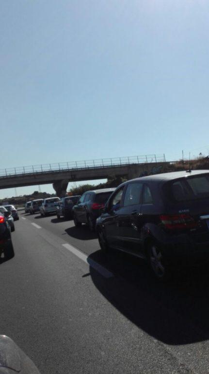 INCIDENTE SULLA TANGENZIALE DI CATANIA RALLENTAMENTI