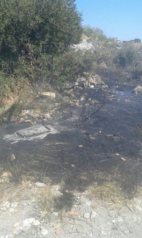 PATERNO' INCENDIO DI STERPAGLIE - FOTO