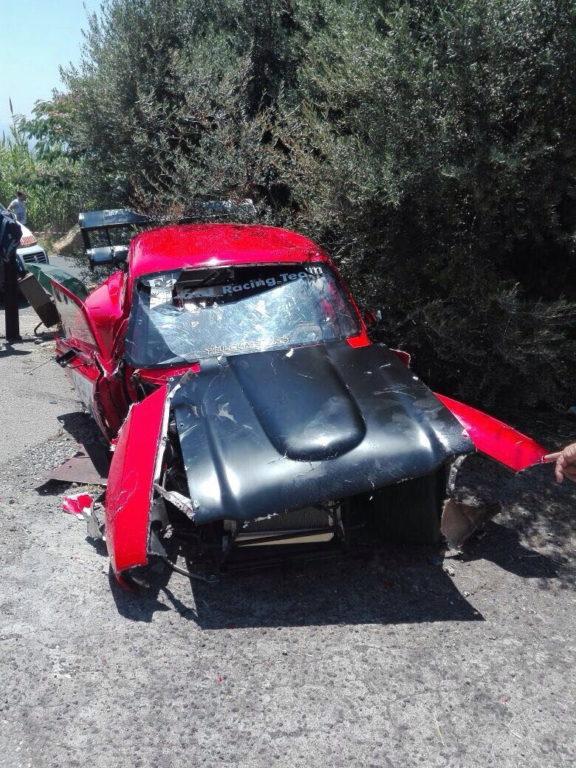 PIEDIMONTE ETNEO: AUTO TRAVOLGE IL PUBBLICO 7 FERITI