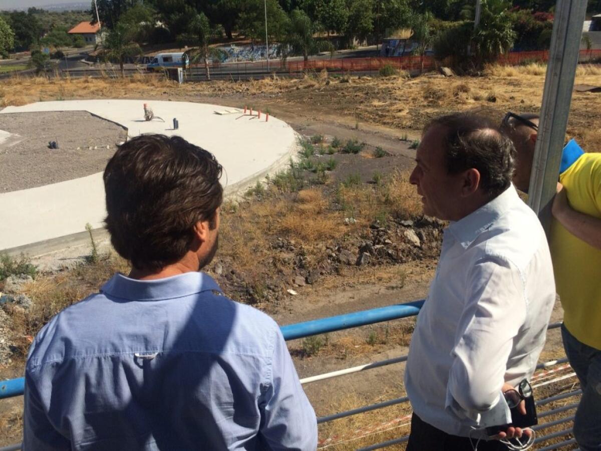 PATERNÒ: SOPRALLUOGO DEL SINDACO ALLA PISCINA COMUNALE - 