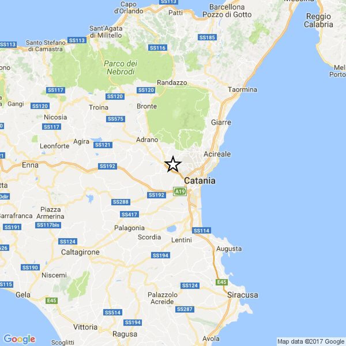 TERREMOTO SULL’ETNA – LIEVE SCOSSA MAGNITUDO 2.8 A MOTTA S. ANASTASIA - 