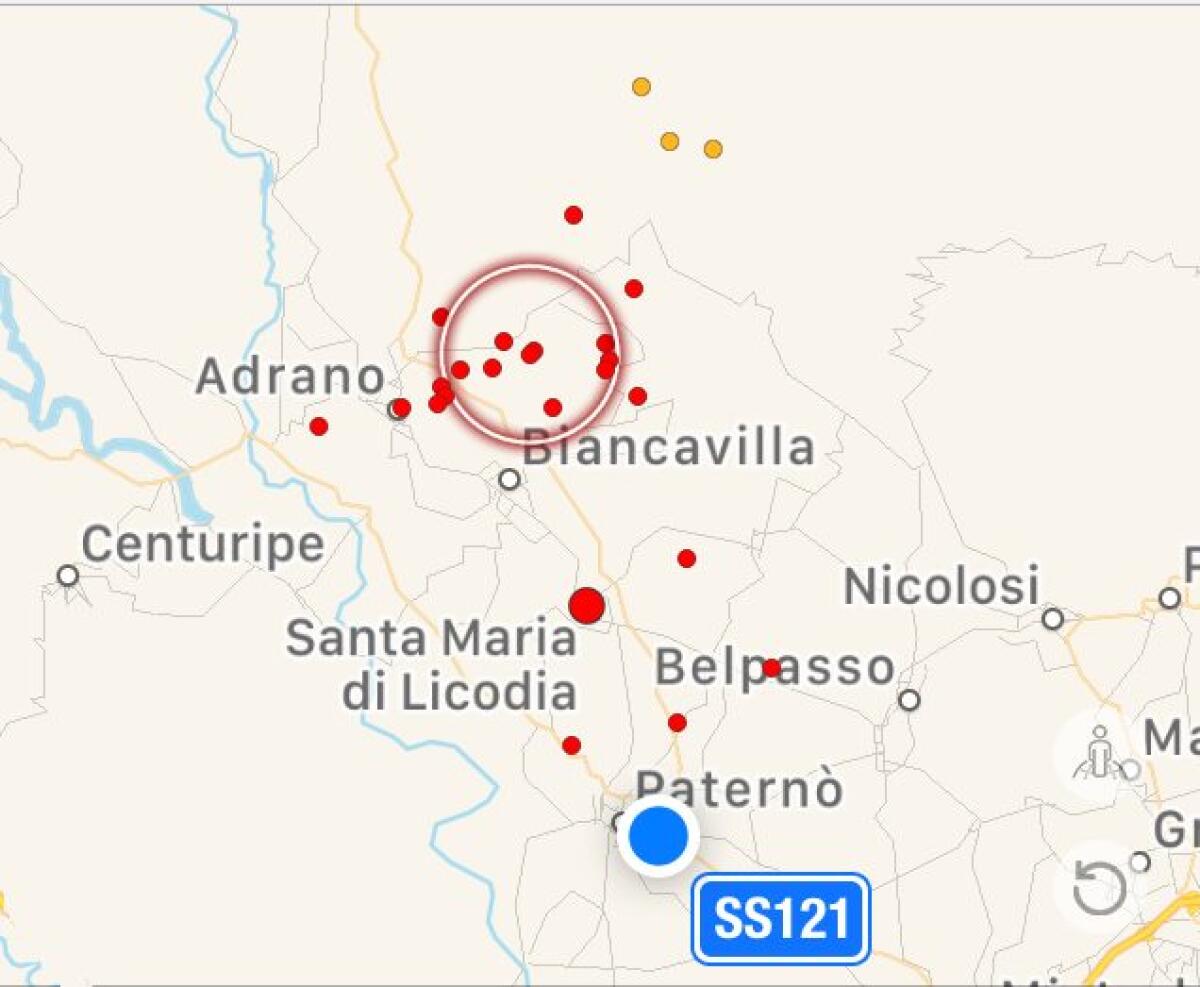 CONTINUA SCIAME SISMICO SULL’ETNA –  AGGIORNAMENTO - 