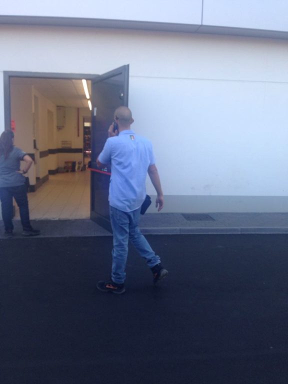 ALLARME INCENDIO ALLA LIDL