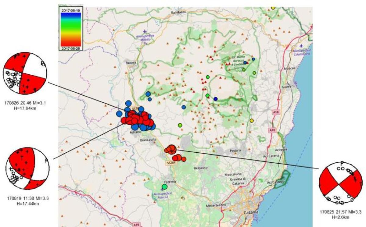 «SCIAME SISMICO SULL’ETNA: ANALISI E DATI DALL’INGV - 