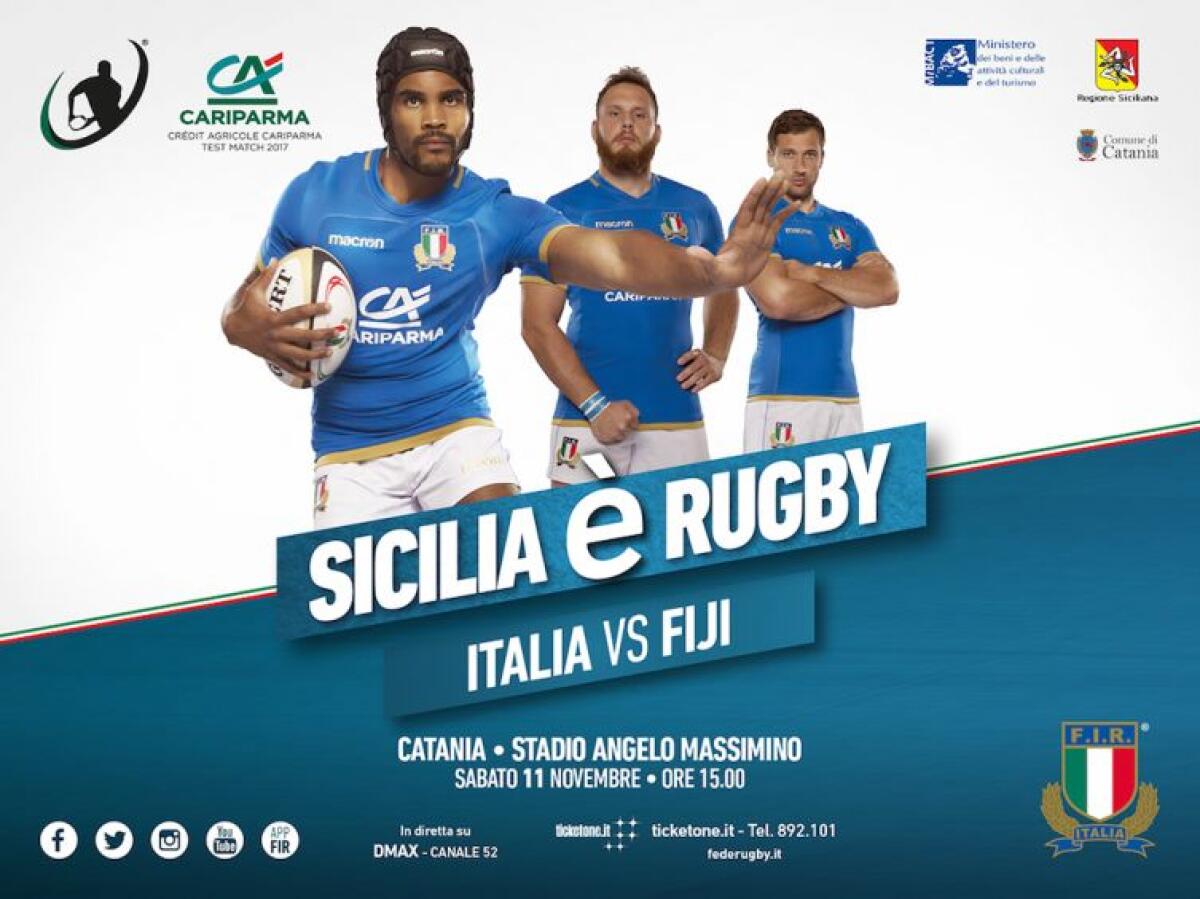 RUGBY: ITALIA V FIJI,  IN VENDITA I BIGLIETTI PER IL TEST DI CATANIA - 