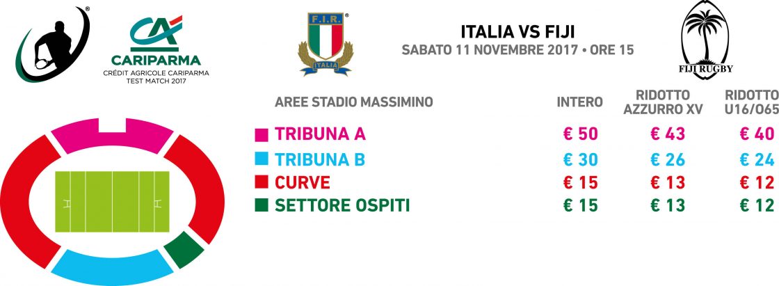 RUGBY: ITALIA V FIJI,  IN VENDITA I BIGLIETTI PER IL TEST DI CATANIA