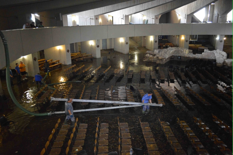 SIRACUSA: ALLAGATA LA CRIPTA DEL SANTUARIO DELLA MADONNA DELLE LACRIME - FOTO