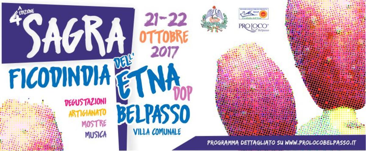 SABATO E DOMENICA LA “SAGRA DEL FICODINDIA DELL’ETNA DOP” A BELPASSO - IL PROGRAMMA - 