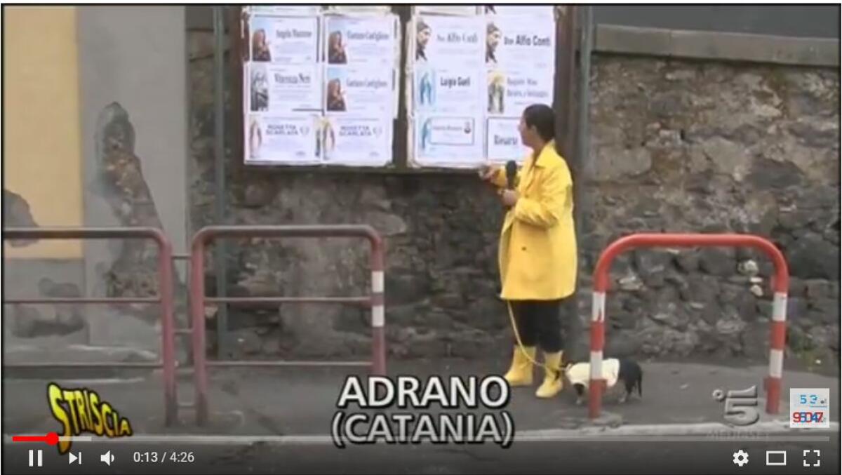 ADRANO: “UN SELFIE CONTRO LA MAFIA”:, IL SERVIZIO INTEGRALE ANDATO IN ONDA SU “STRISCIA LA NOTIZIA” - 