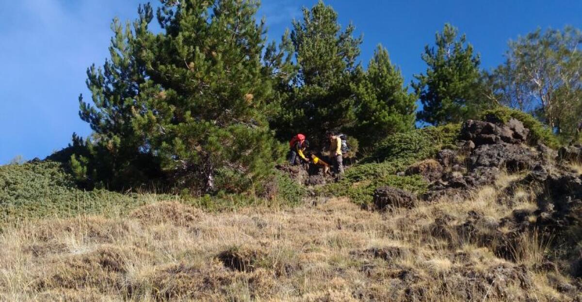 TURISTA RUSSO DISPERSO SULL’ETNA SALVATO DAL SOCCORSO ALPINO - 