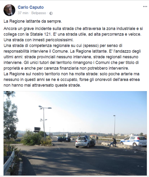 INCIDENTE ALLA ZONA INDUSTRIALE DI PIANO TAVOLA