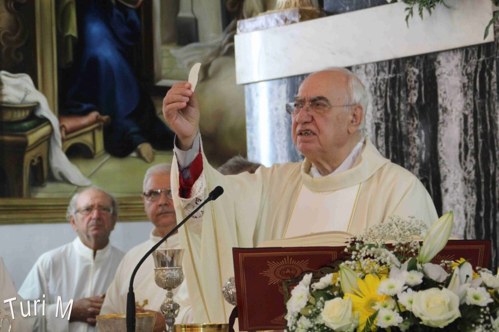 PATERNO': PADRE ANTONINO TOMASELLO FESTEGGIA IL 40° ANNIVERSARIO DI SACERDOZIO - FOTO