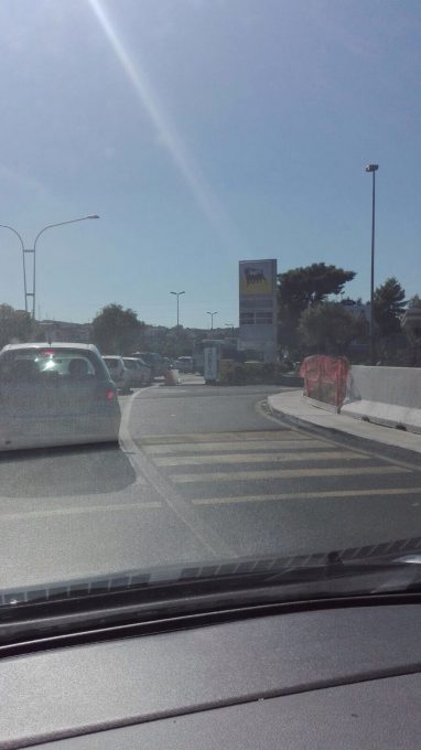 CATANIA: CHIUSA LA ROTATORIA DI NESIMA PER RISCHIO CEDIMENTI, TRAFFICO IN TILT