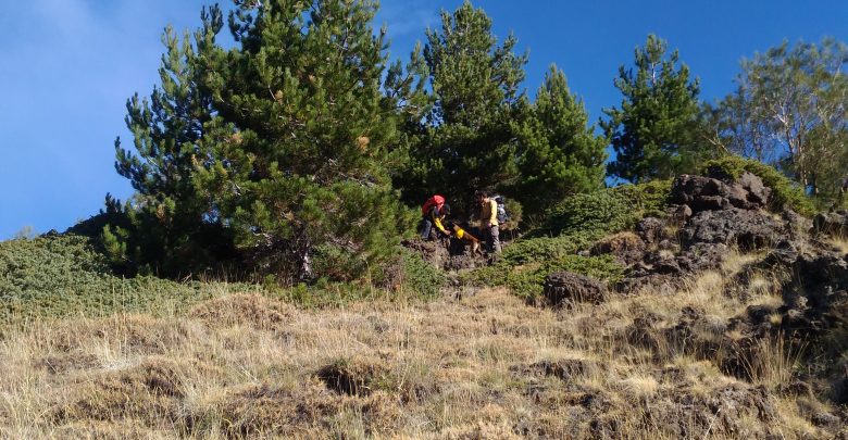 TURISTA RUSSO DISPERSO SULL’ETNA SALVATO DAL SOCCORSO ALPINO