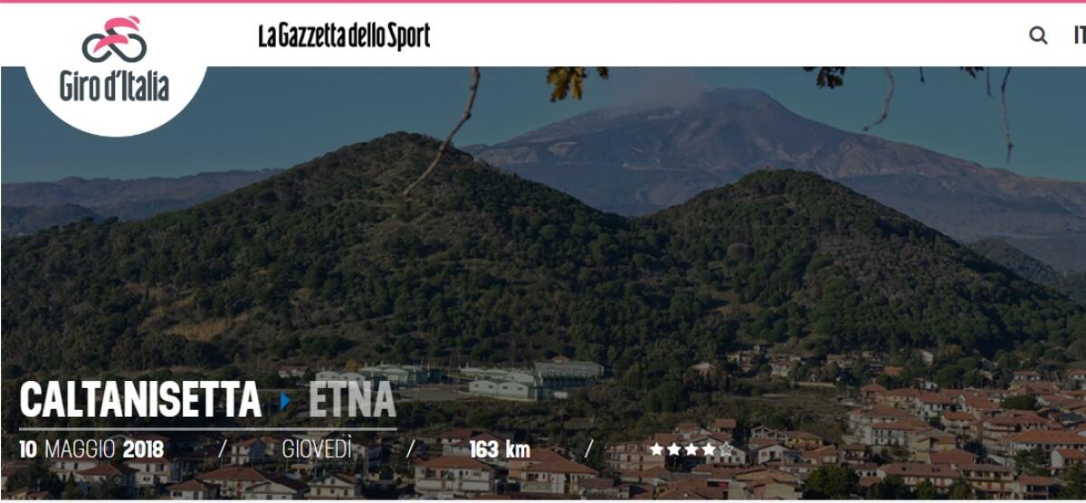 GIRO D'ITALIA 2018, LA CAROVANA ROSA SARÀ A PATERNO' IL 10 MAGGIO - 