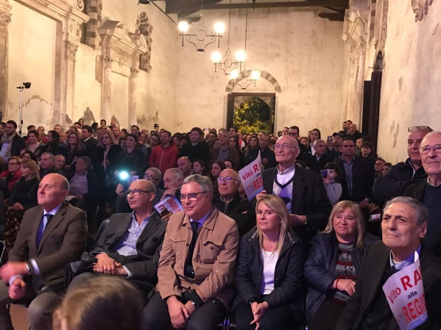 BOOM DI PRESENZE A SAN FRANCESCO ALLA COLLINA, PER LA CHIUSURA DELLA CAMPAGNA ELETTORALE DI VITO RAU