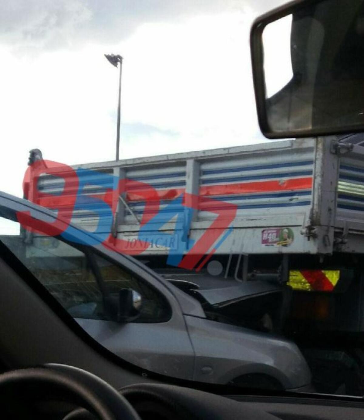 SS 121 TAMPONAMENTO NEI PRESSI DELLO SVINCOLO MISTERBIANCO - 