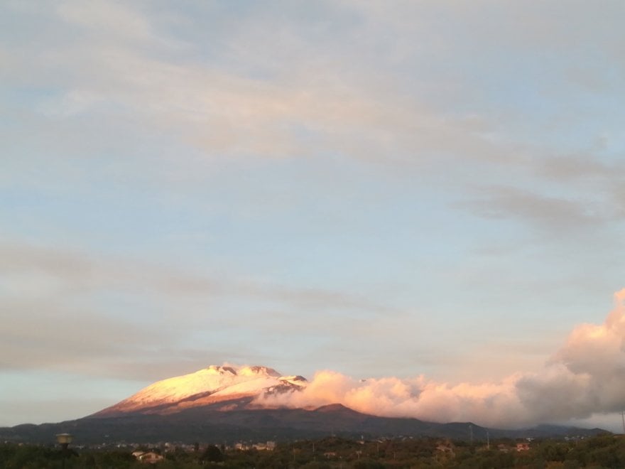 L'Etna ed il suo tramonto visto da "La Repubblica"