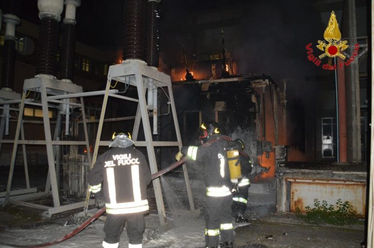 CATANIA: In fiamme trasformatore dell’Enel, al buio il centro storico - LE FOTO
