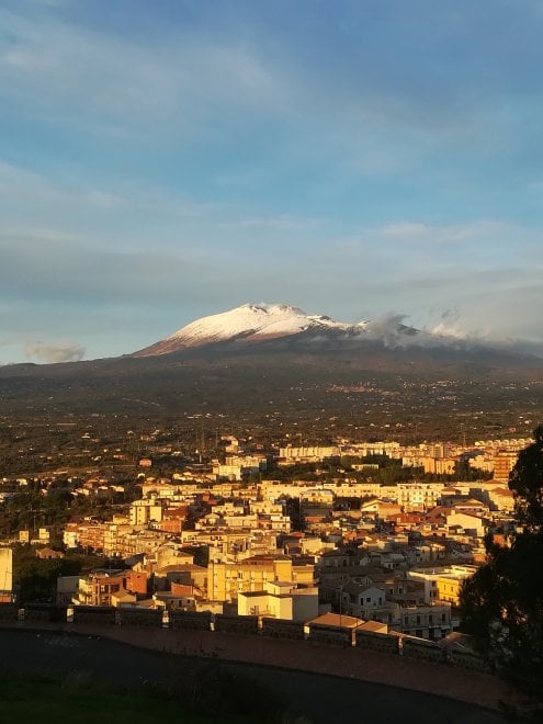 L'Etna ed il suo tramonto visto da "La Repubblica"