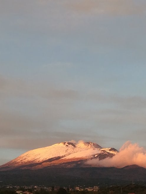 L'Etna ed il suo tramonto visto da "La Repubblica"