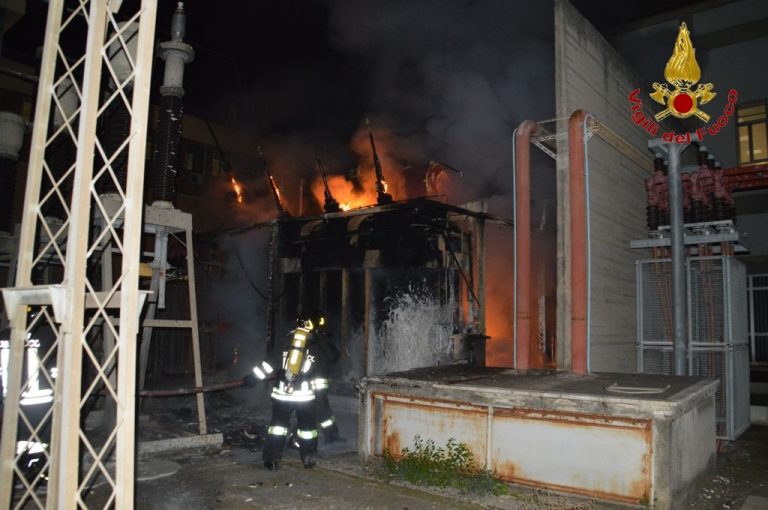 CATANIA: In fiamme trasformatore dell’Enel, al buio il centro storico - LE FOTO