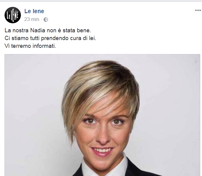 NADIA TOFFA DELLE IENE RICOVERATA A TRIESTE: È IN CONDIZIONI “MOLTO GRAVI”