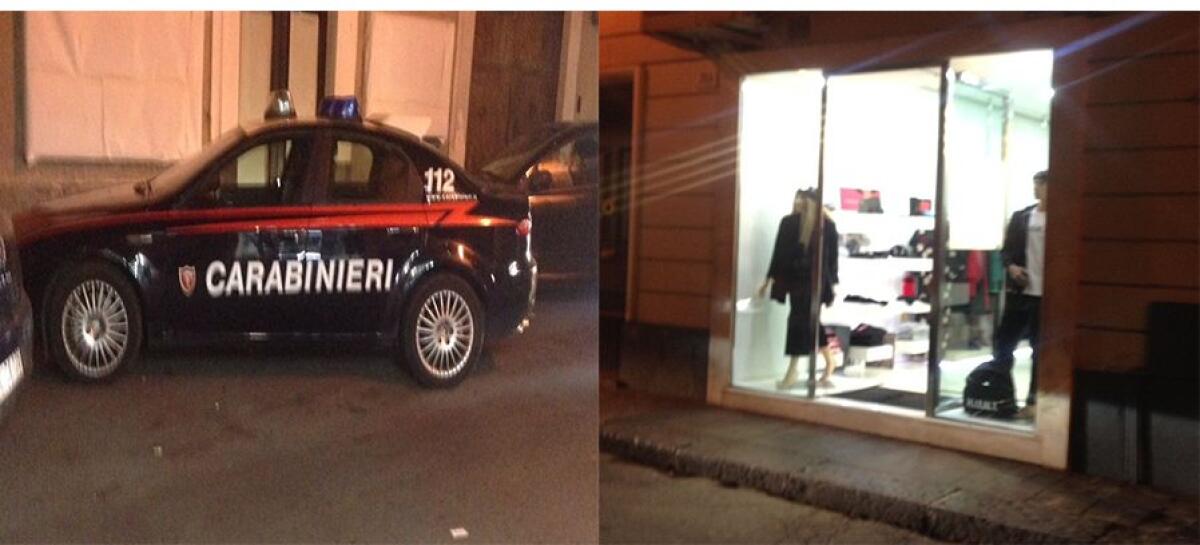 PATERNO': RAPINA IERI SERA AD UN NEGOZIO DI ABBIGLIAMENTO - 