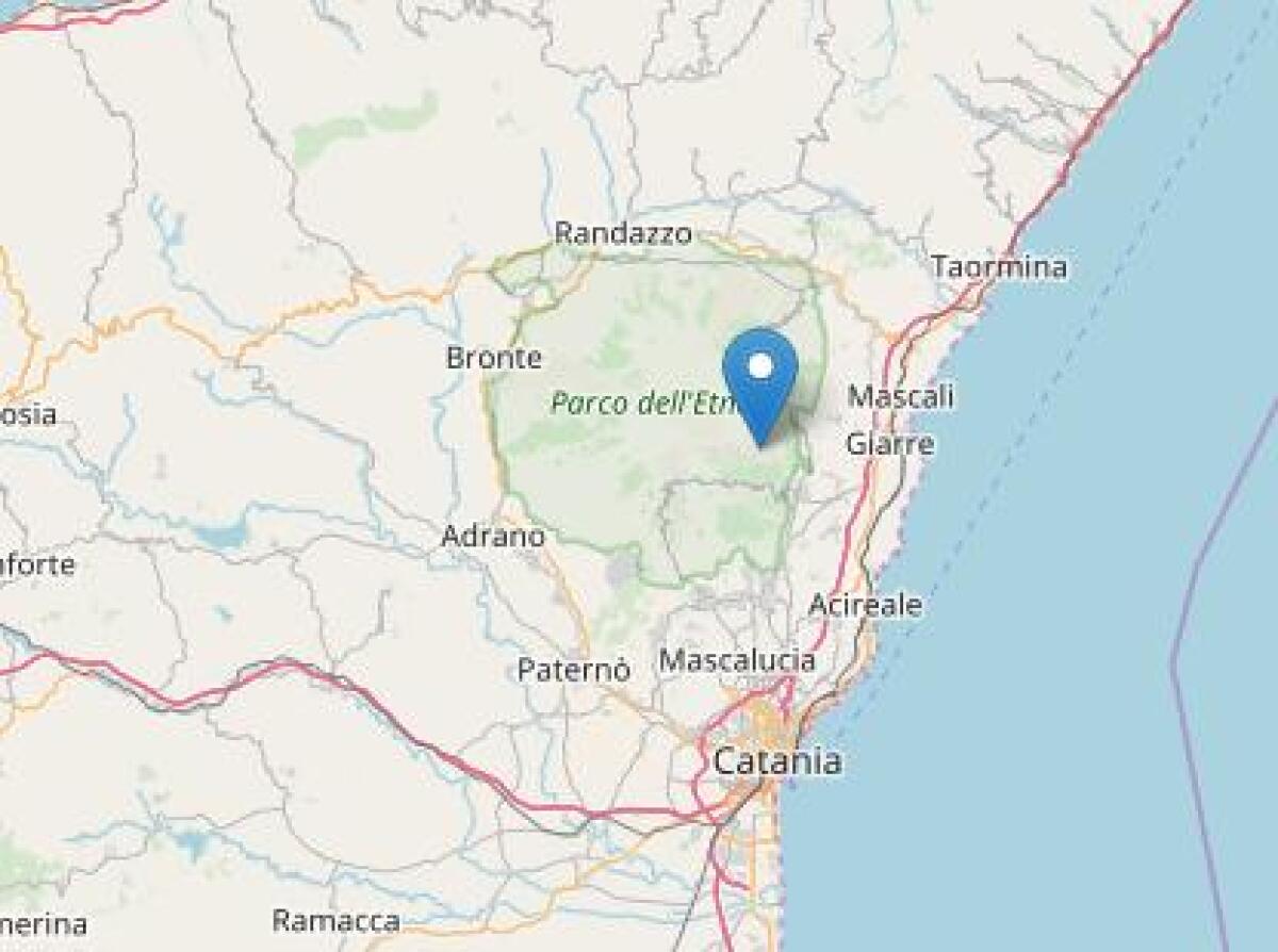 Debole scossa di terremoto molto superficiale sull’Etna - 