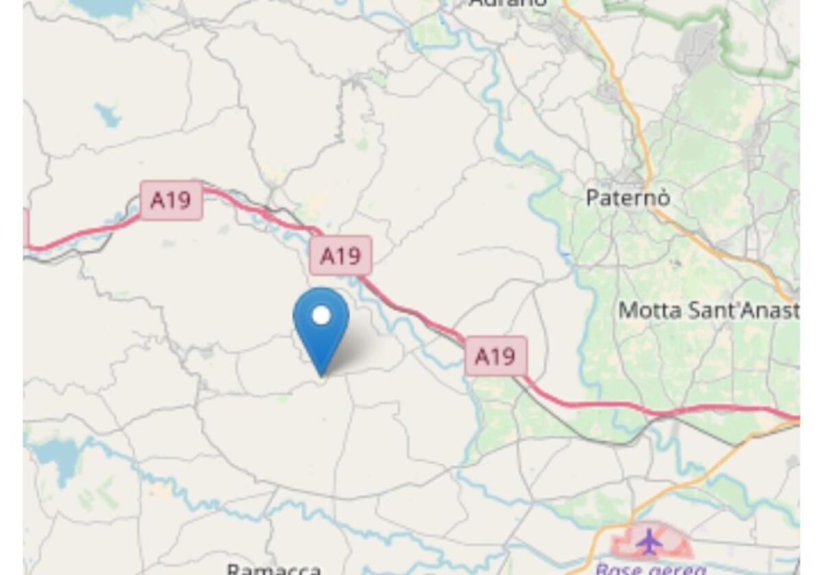 Debole scossa di terremoto molto superficiale a Castel di Judica - 