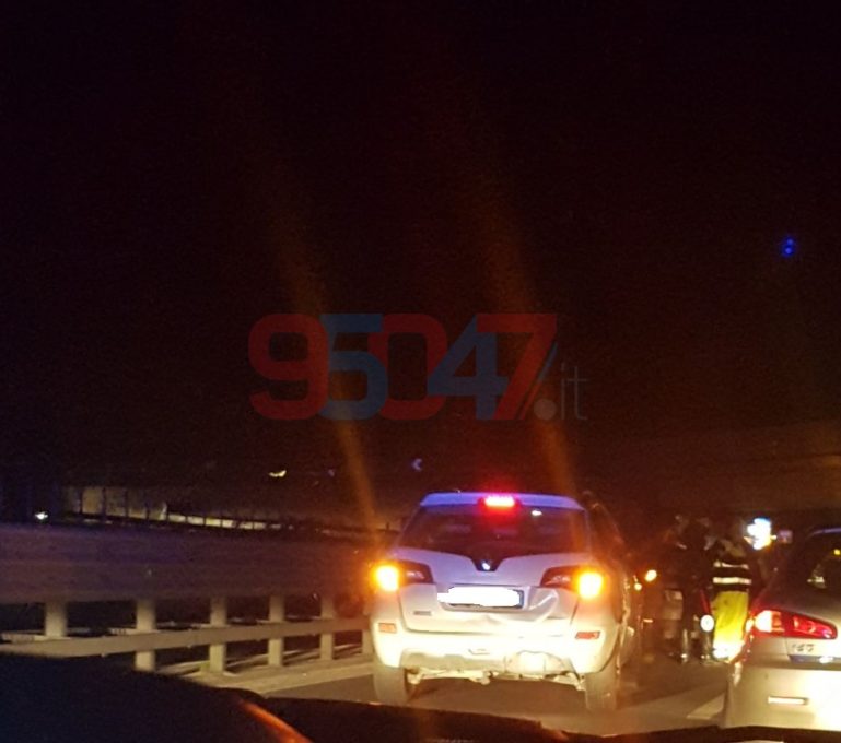 SS 121 TAMPONAMENTO NEI PRESSI DELLO SVINCOLO PIANO TAVOLA - LE FOTO