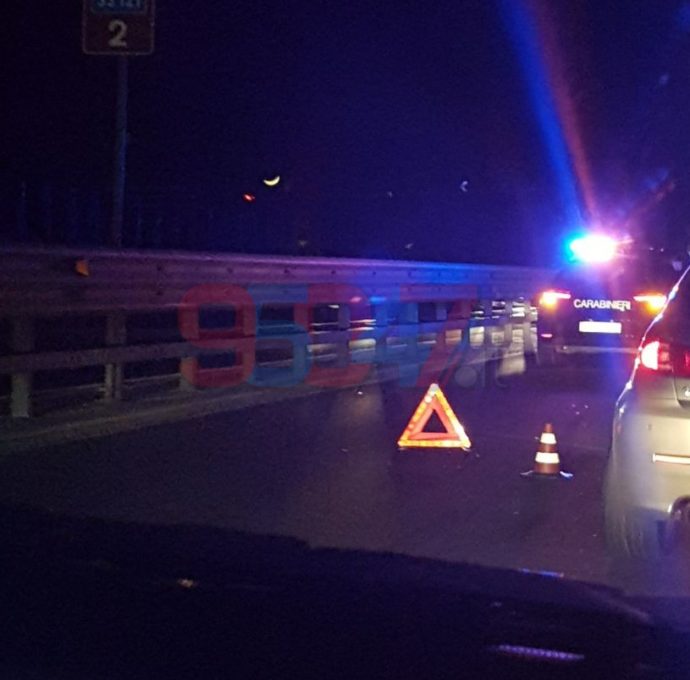 SS 121 TAMPONAMENTO NEI PRESSI DELLO SVINCOLO PIANO TAVOLA - LE FOTO