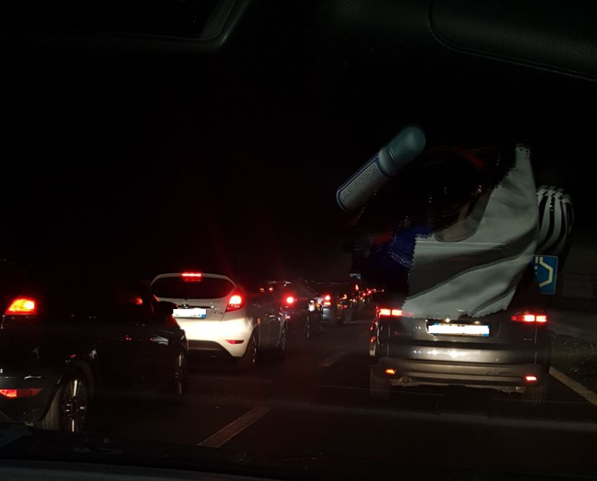 SS 121 TAMPONAMENTO NEI PRESSI DELLO SVINCOLO PIANO TAVOLA - LE FOTO