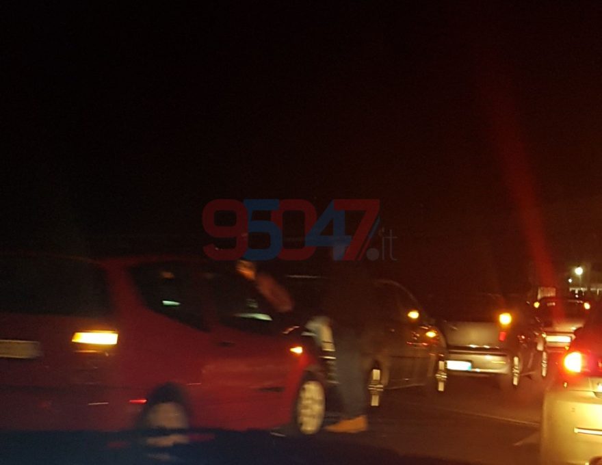 SS 121 TAMPONAMENTO NEI PRESSI DELLO SVINCOLO PIANO TAVOLA - LE FOTO